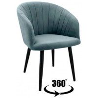 Стул Гальваник Камино-гранде Ринг поворотный Catania Silver / черный Стул Гальваник Камино-гранде Ринг поворотный Catania Silver / черный