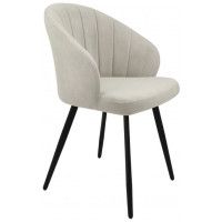 Стул Гальваник Камино лофт Catania Ivory / черный