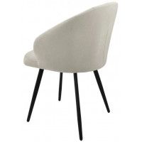 Стул Гальваник Камино лофт Catania Ivory / черный купить в Минске