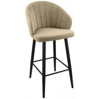 Стул полубарный Гальваник Камино Catania Latte / черный