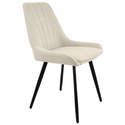Стул Гальваник Марино лофт Catania Ivory / черный купить в Минске