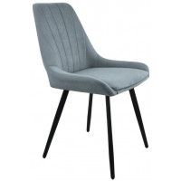 Стул Гальваник Марино лофт Catania Silver / черный