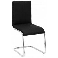 Стул Гальваник Марсель Santorini 0401 (черный) / хром