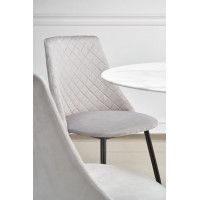 Стол обеденный Halmar Ambrosio (Амбросио) 90*90 белый мрамор/черный купить в Минске