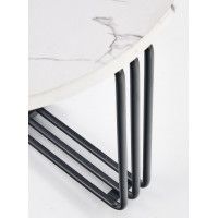 Стол журнальный HALMAR ANTICA M белый мрамор/черный купить в Минске Стол журнальный HALMAR ANTICA M белый мрамор/черный купить в Минске