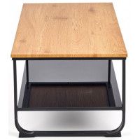 Стол журнальный HALMAR ARTIGA дуб золотой/черный купить в Минске