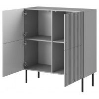 Комод Halmar Asensio KM-2 светло-серый/черный купить в Минске