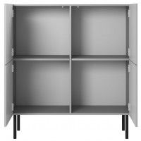 Комод Halmar Asensio KM-2 светло-серый/черный купить в Минске