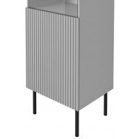 Шкаф-витрина Halmar Asensio светло-серый/черный купить в Минске