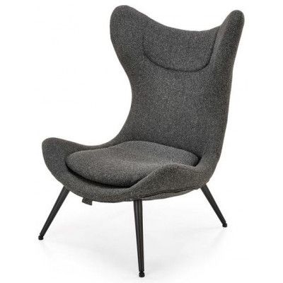 Кресло Halmar Atlantis (Атлантис) ткань антрацит/черный купить в Минске