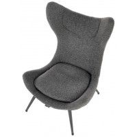 Кресло Halmar Atlantis (Атлантис) ткань антрацит/черный купить в Минске