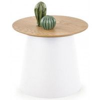 Стол журнальный HALMAR AZZURA-S натуральный/белый