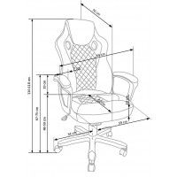 Кресло HALMAR BAFFIN (Баффин) черный/красный купить в Минске Кресло HALMAR BAFFIN (Баффин) черный/красный купить в Минске