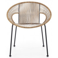 Стул садовый HALMAR BARI ротанг/черный купить в Минске Стул садовый HALMAR BARI ротанг/черный купить в Минске