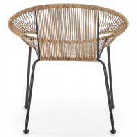 Стул садовый HALMAR BARI ротанг/черный купить в Минске Стул садовый HALMAR BARI ротанг/черный купить в Минске