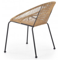 Стул садовый HALMAR BARI ротанг/черный купить в Минске Стул садовый HALMAR BARI ротанг/черный купить в Минске