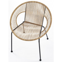 Стул садовый HALMAR BARI ротанг/черный купить в Минске Стул садовый HALMAR BARI ротанг/черный купить в Минске