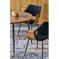 Стол обеденный Halmar Barry (Барри) 105*105 орех/черный купить в Минске