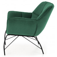 Кресло Halmar BELTON (Белтон) ткань темно-зеленый/черный купить в Минске