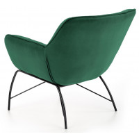 Кресло Halmar BELTON (Белтон) ткань темно-зеленый/черный купить в Минске
