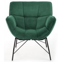 Кресло Halmar BELTON (Белтон) ткань темно-зеленый/черный купить в Минске