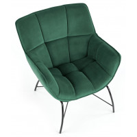 Кресло Halmar BELTON (Белтон) ткань темно-зеленый/черный купить в Минске