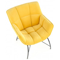 Кресло Halmar BELTON (Белтон) ткань желтый/черный купить в Минске