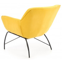 Кресло Halmar BELTON (Белтон) ткань желтый/черный купить в Минске