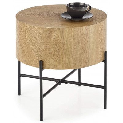 Стол журнальный HALMAR BROOKLYN-S дуб натуральный/черный купить в Минске