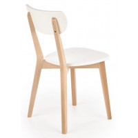 Стул HALMAR BUGGI (Багги) белый/натуральный купить в Минске