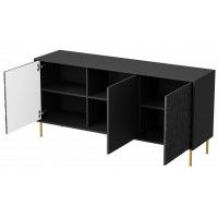 Комод Halmar Bullet KM-1 черный/золотой купить в Минске