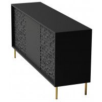 Комод Halmar Bullet KM-1 черный/золотой купить в Минске