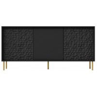 Комод Halmar Bullet KM-1 черный/золотой купить в Минске