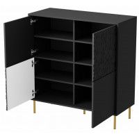 Комод Halmar Bullet KM-2 черный/золотой купить в Минске Комод Halmar Bullet KM-2 черный/золотой купить в Минске