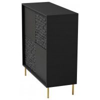 Комод Halmar Bullet KM-2 черный/золотой купить в Минске Комод Halmar Bullet KM-2 черный/золотой купить в Минске