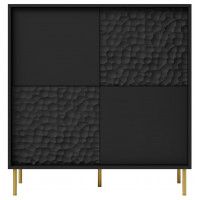 Комод Halmar Bullet KM-2 черный/золотой купить в Минске Комод Halmar Bullet KM-2 черный/золотой купить в Минске