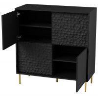 Комод Halmar Bullet KM-2 черный/золотой купить в Минске Комод Halmar Bullet KM-2 черный/золотой купить в Минске