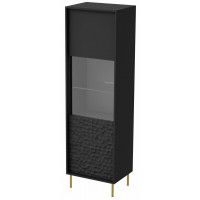 Шкаф-витрина Halmar Bullet черный/золотой Шкаф-витрина Halmar Bullet черный/золотой