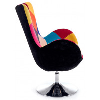 Кресло Halmar BUTTERFLY (Баттерфляй) PATCHWORK разноцветный/хром купить в Минске Кресло Halmar BUTTERFLY (Баттерфляй) PATCHWORK разноцветный/хром купить в Минске