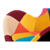 Кресло Halmar BUTTERFLY (Баттерфляй) PATCHWORK разноцветный/хром купить в Минске Кресло Halmar BUTTERFLY (Баттерфляй) PATCHWORK разноцветный/хром купить в Минске