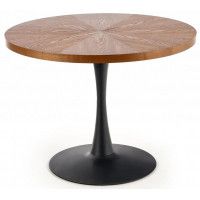Стол обеденный Halmar Carmelo (Кармело) 100*100 орех/черный
