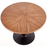 Стол обеденный Halmar Carmelo (Кармело) 100*100 орех/черный купить в Минске