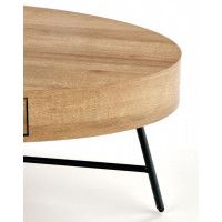 Стол журнальный HALMAR CAROLINA дуб золотой/черный купить в Минске