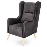 Кресло Halmar CHESTER 2 (Честер 2) антрацит/натуральный