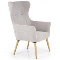 Кресло Halmar COTTO (Котто) светло-серый/натуральный