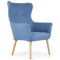 Кресло Halmar COTTO (Котто) синий/натуральный