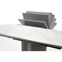 Стол обеденный Halmar Dancan (Данкан) (160-220)*90 белый мрамор/серый/черный купить в Минске Стол обеденный Halmar Dancan (Данкан) (160-220)*90 белый мрамор/серый/черный купить в Минске