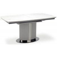 Стол обеденный Halmar Dancan (Данкан) (160-220)*90 белый мрамор/серый/черный