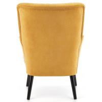 Кресло Halmar Delgado (Дельгадо) велюр горчичный/черный купить в Минске