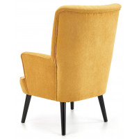 Кресло Halmar Delgado (Дельгадо) велюр горчичный/черный купить в Минске